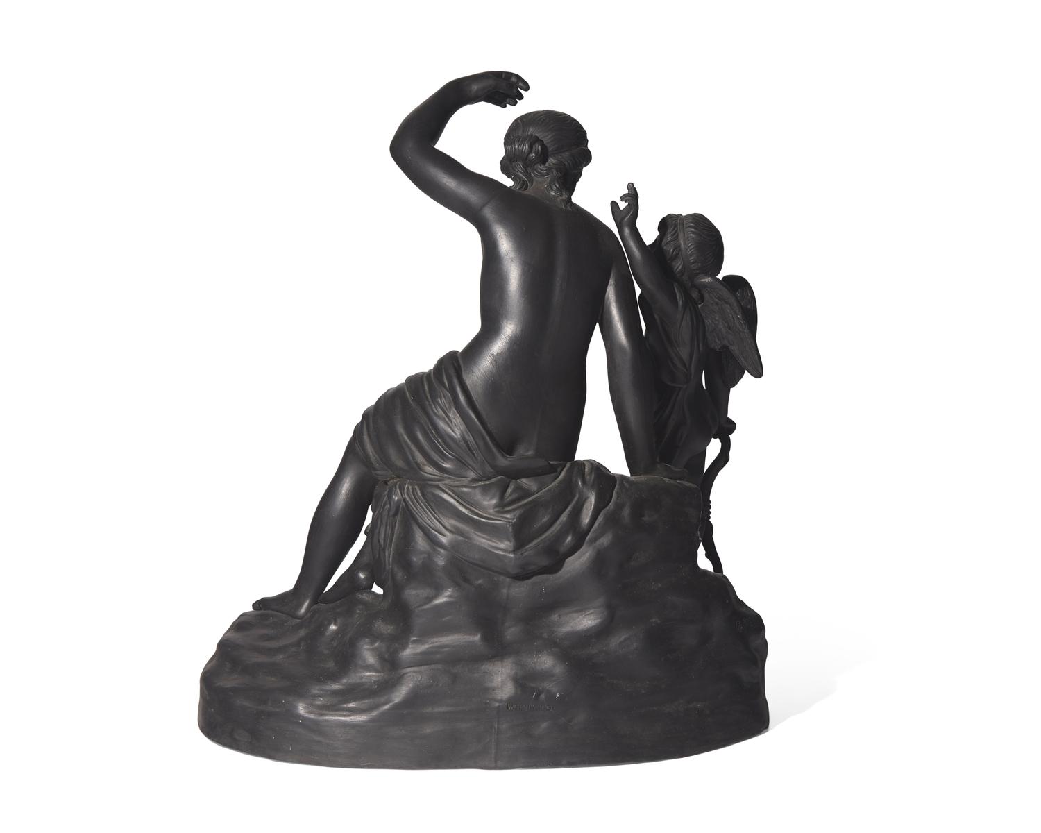 A Wedgwood Black Basalt Figural Group