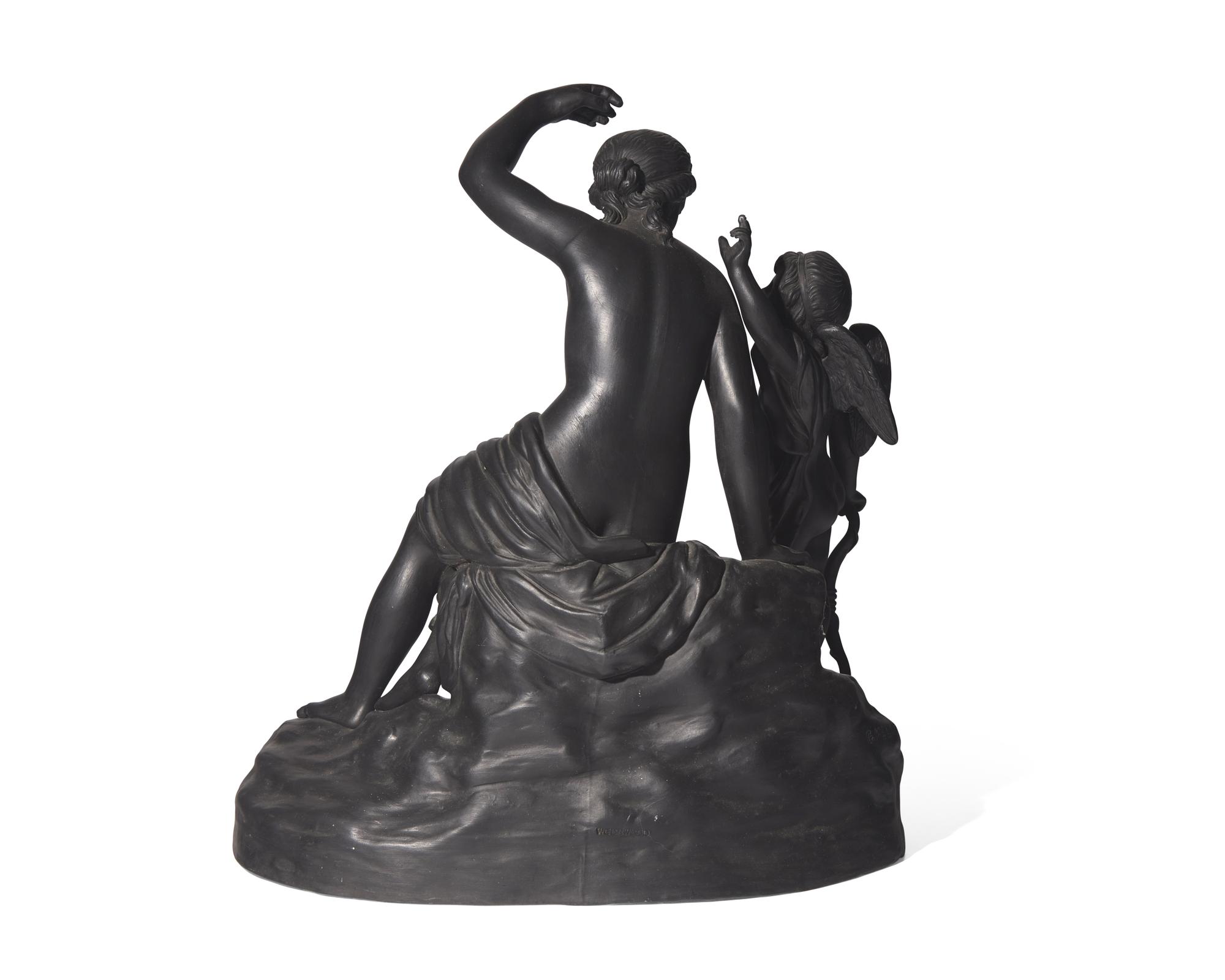 A Wedgwood Black Basalt Figural Group