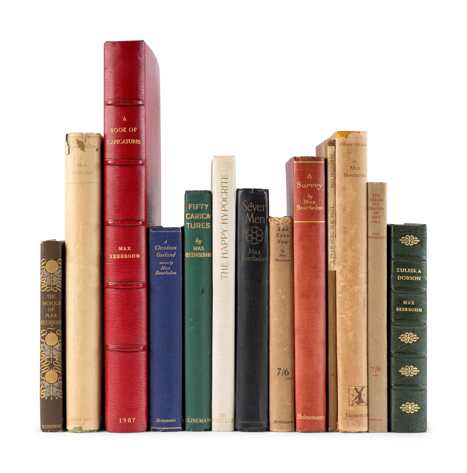 BEERBOHM, Max (1872-1956). A group of 27 works by and about Beerbohm, including: