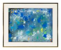 Abstract Composition in Blue