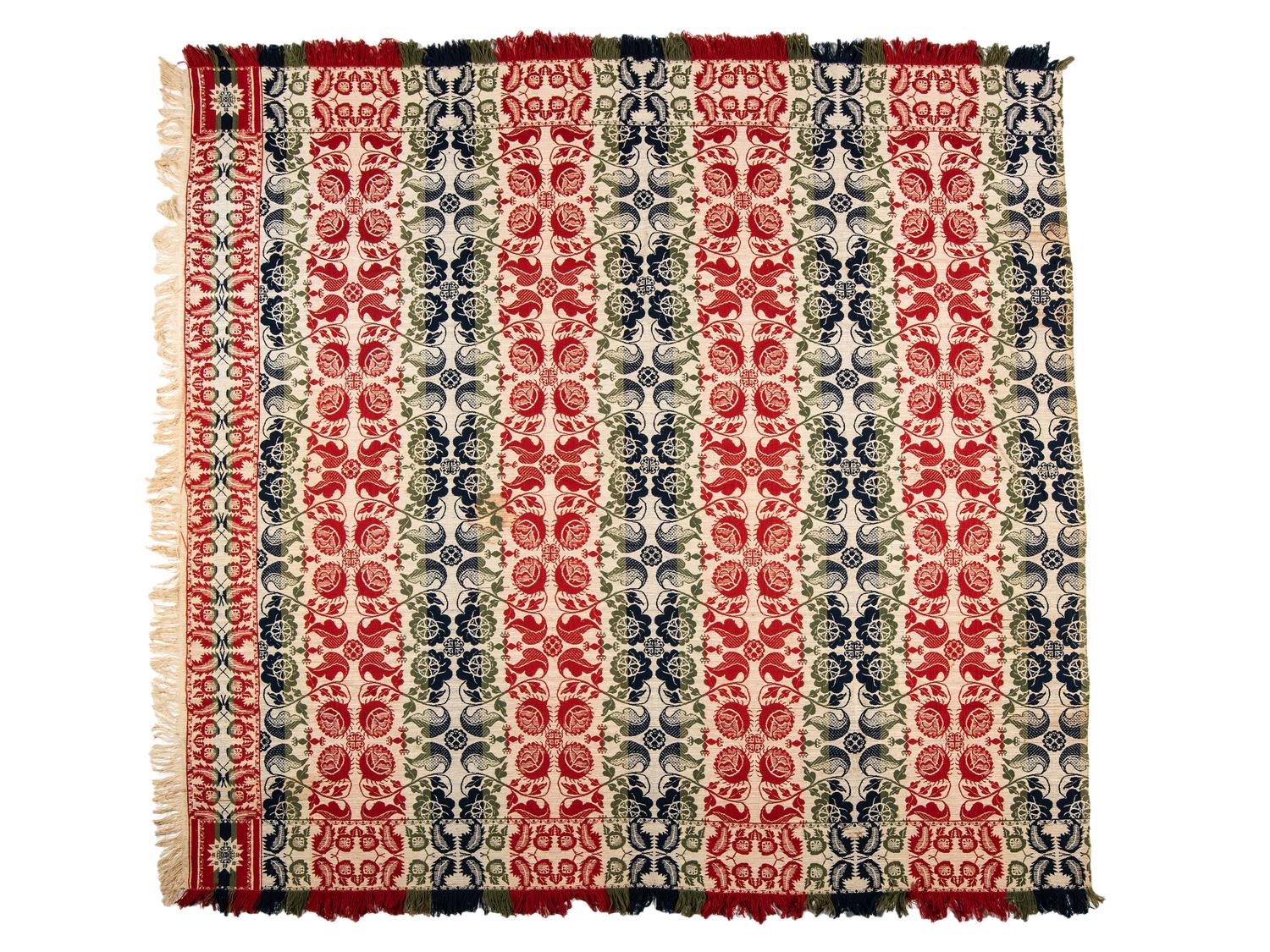 Three Jacquard Coverlets