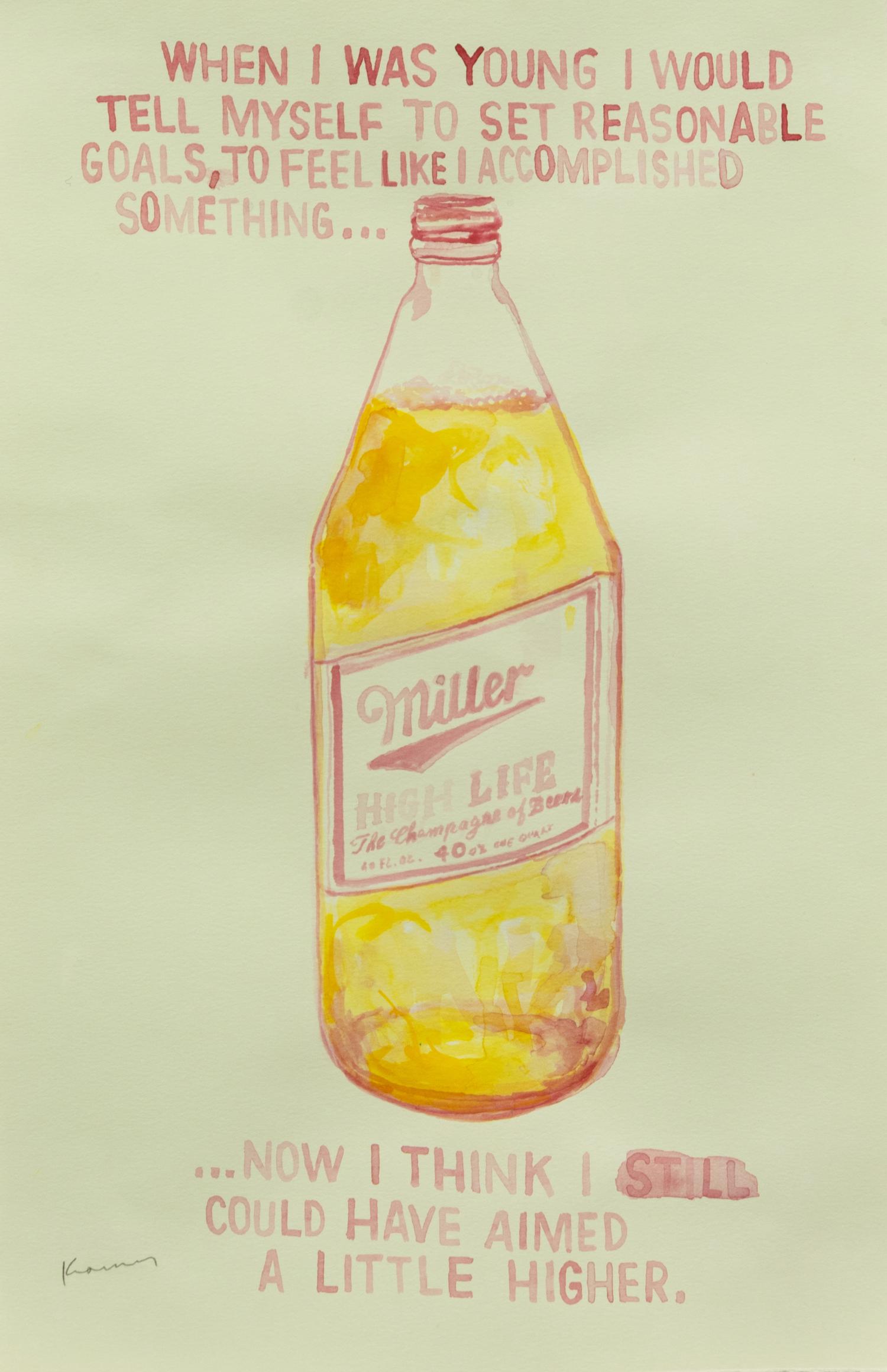 Untitled (I had a wonderful childhood ), 2006, Untitled (sometimes I wonder...), 2005 , and Untitled (Miller A little higher) , 2006 (a group of three works)