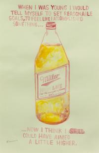 Untitled (I had a wonderful childhood ), 2006, Untitled (sometimes I wonder...), 2005 , and Untitled (Miller A little higher) , 2006 (a group of three works)