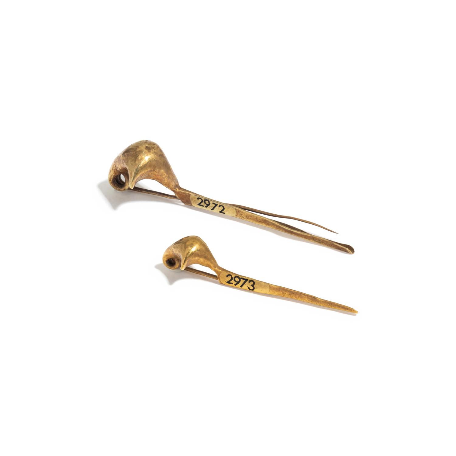 Two Roman Gold Fibulae