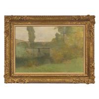 Jean Eugène Clary (French, 1856–1930) — Bridge and House