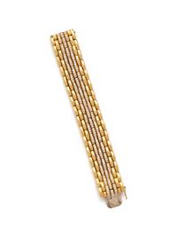 YELLOW GOLD AND DIAMOND BRACELET