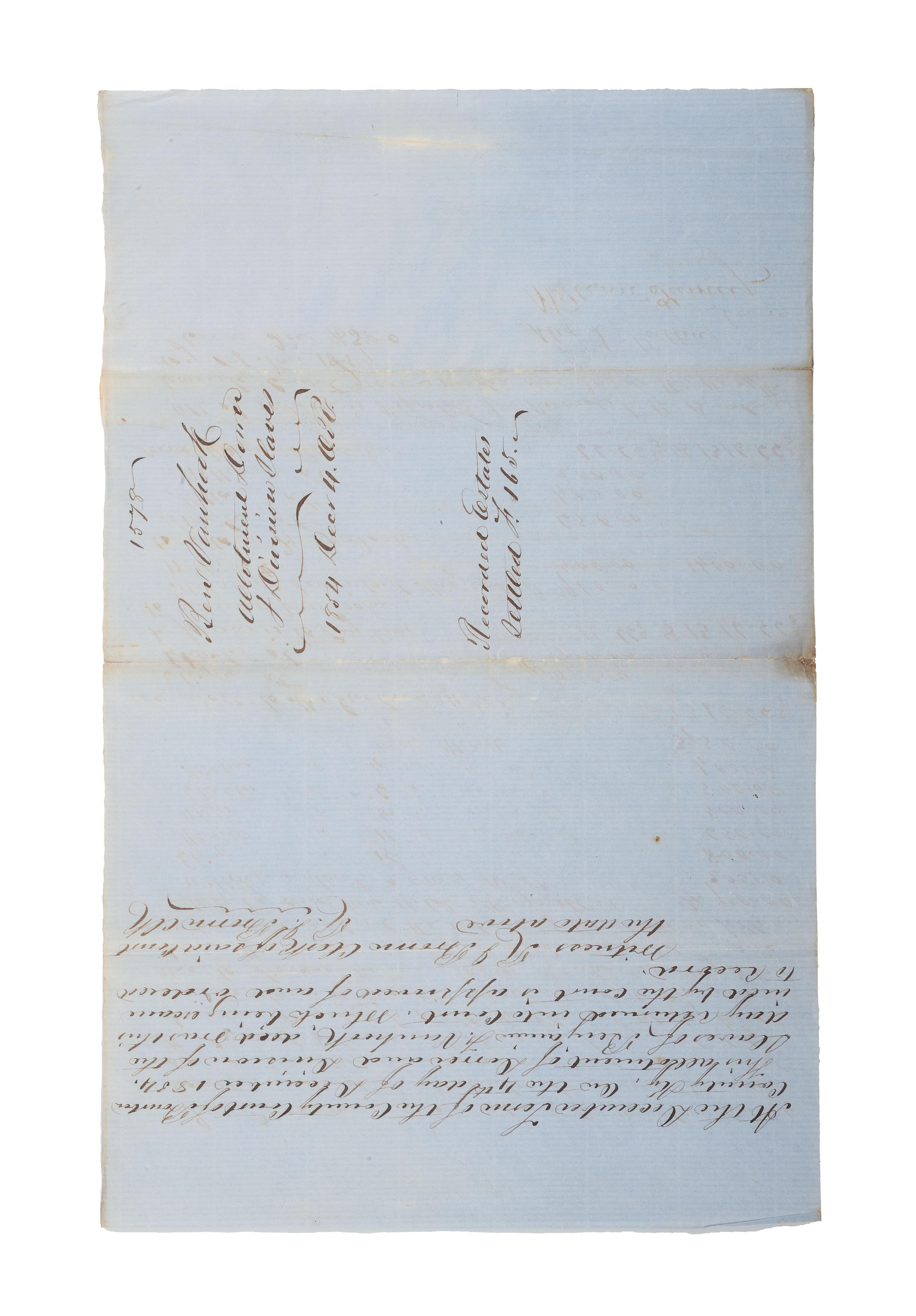 [SLAVERY & ABOLITION]. A group of 9 documents related to the enslavement of individuals in Bourbon County, Kentucky, incl. estate appraisement of a horse breeder who enslaved six people.