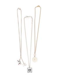 Three Chanel Small Pendant Necklaces, 2004-05