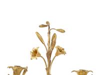 A Pair of French Gilt Bronze Two-Light Candelabra