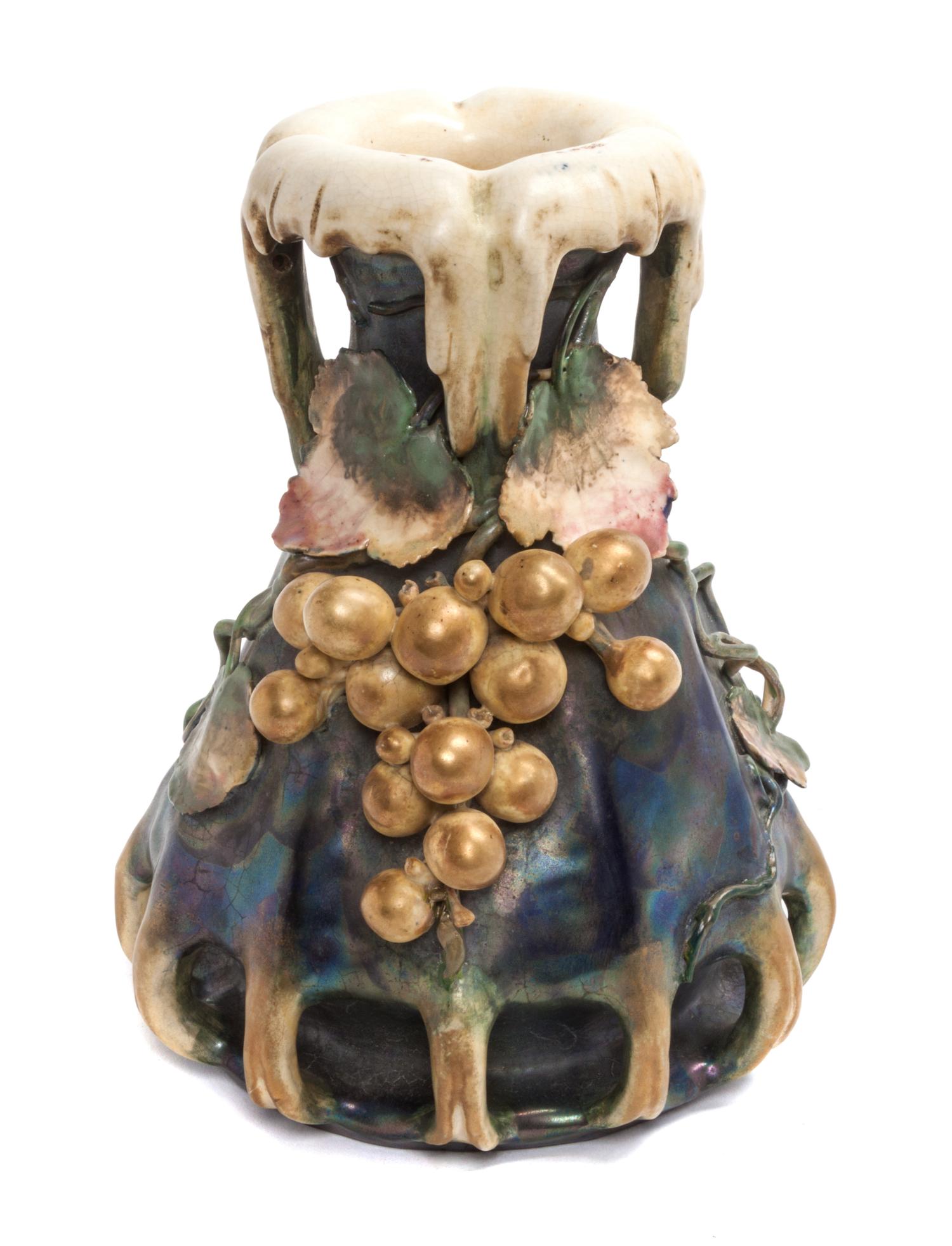 An Amphora Pottery Vase Height 9 1/4 inches.