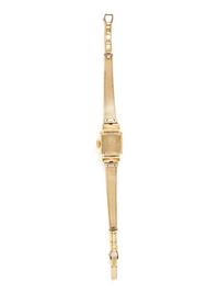 LECOULTRE, 14K YELLOW GOLD WATCH