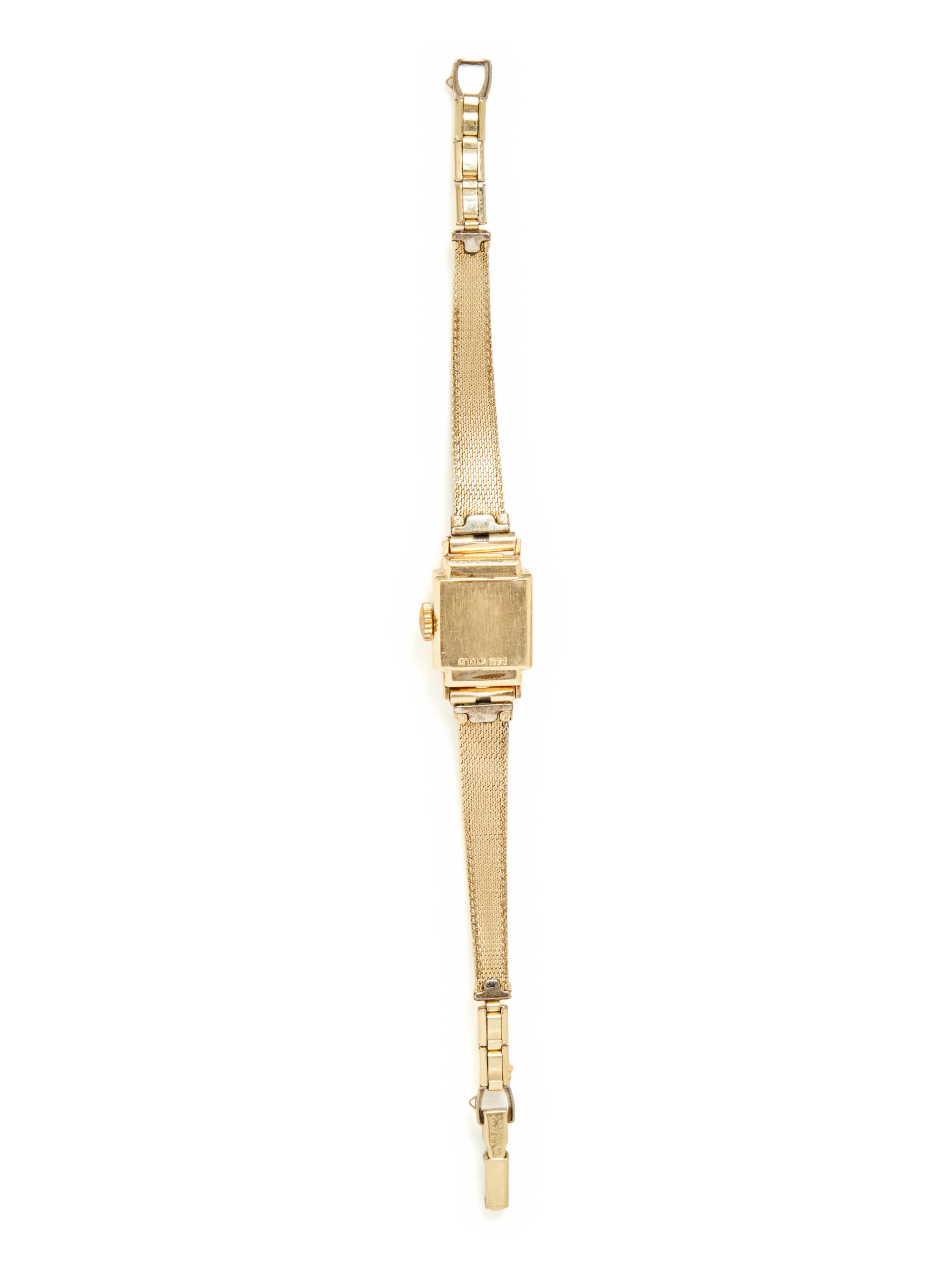 LECOULTRE, 14K YELLOW GOLD WATCH
