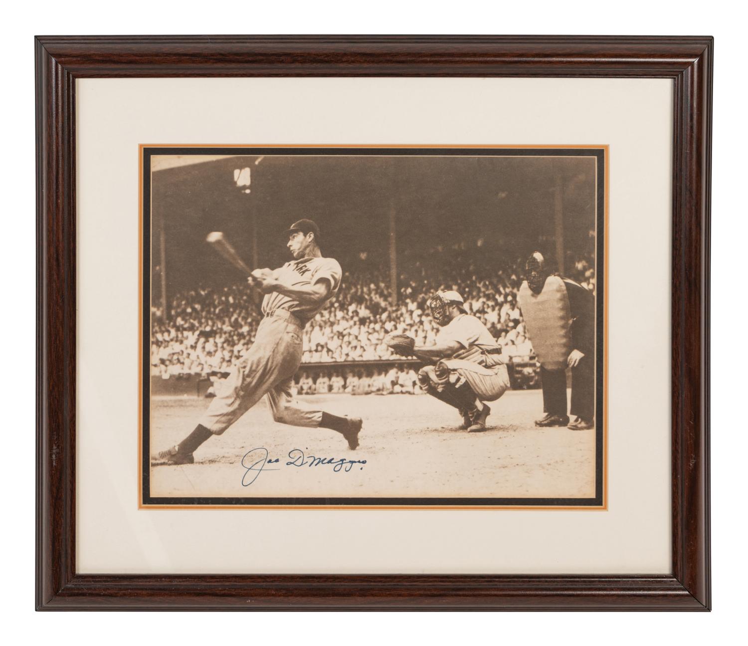 A Joe DiMaggio Signed Autograph Large Format Photograph (BAS Beckett Authentication Services Certified),