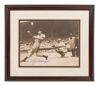 A Joe DiMaggio Signed Autograph Large Format Photograph (BAS Beckett Authentication Services Certified),