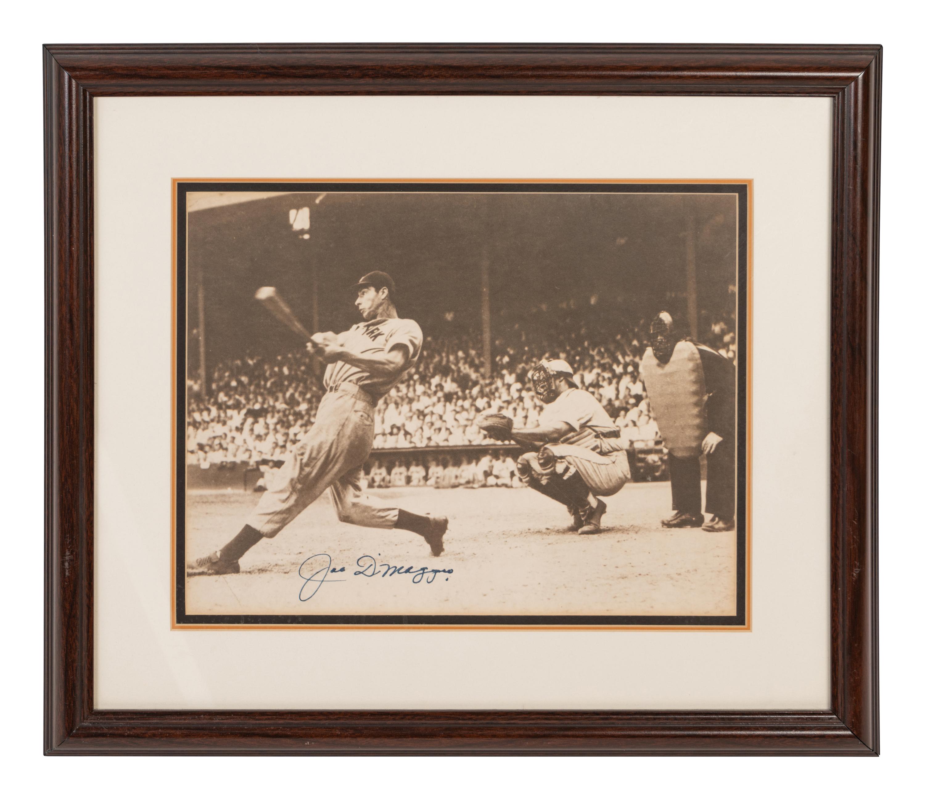 A Joe DiMaggio Signed Autograph Large Format Photograph (BAS Beckett Authentication Services Certified),
