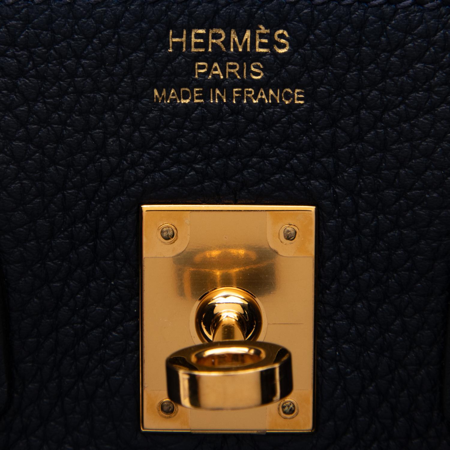 HERMÈS, BIRKIN 25 IN TOGO BLEU NUIT