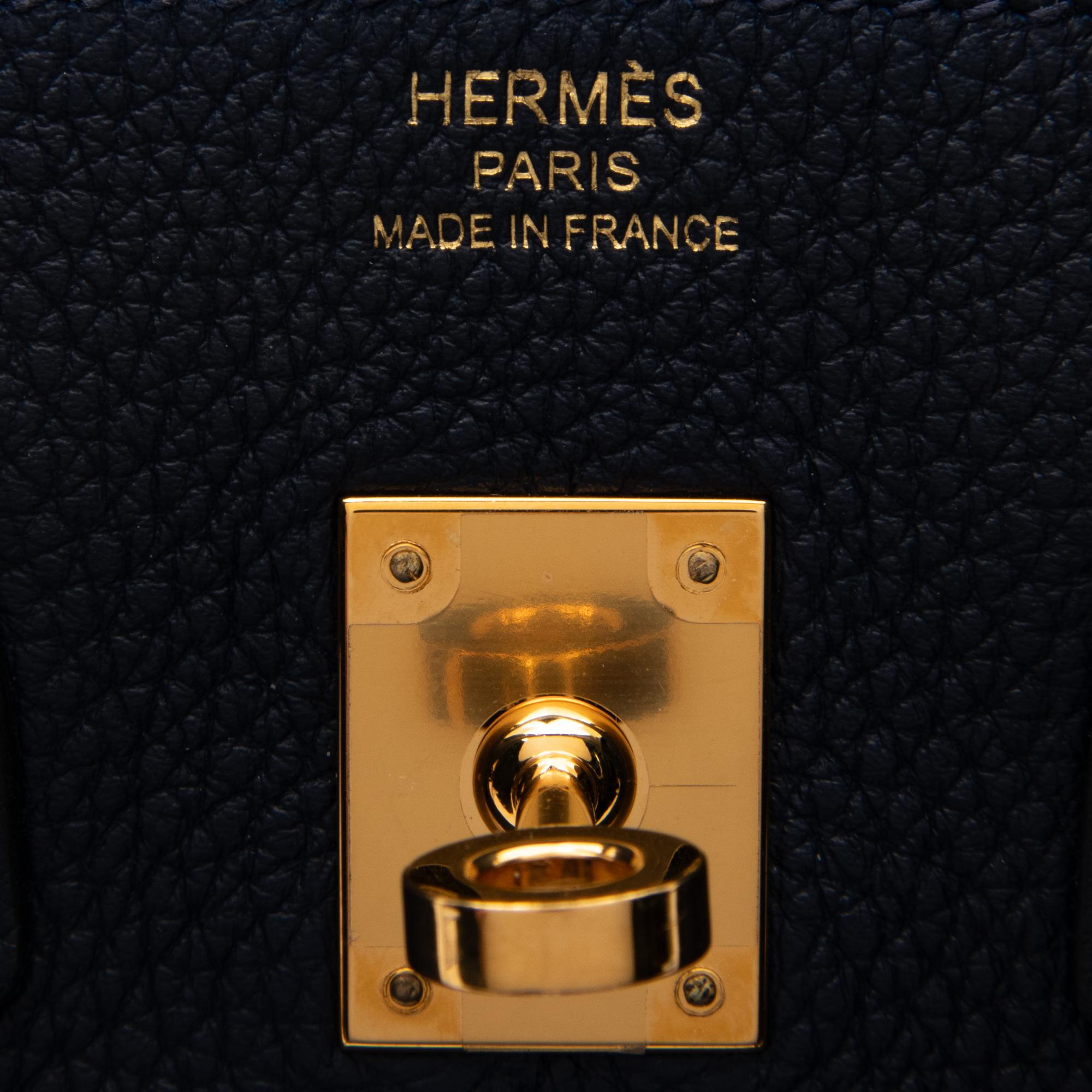 HERMÈS, BIRKIN 25 IN TOGO BLEU NUIT
