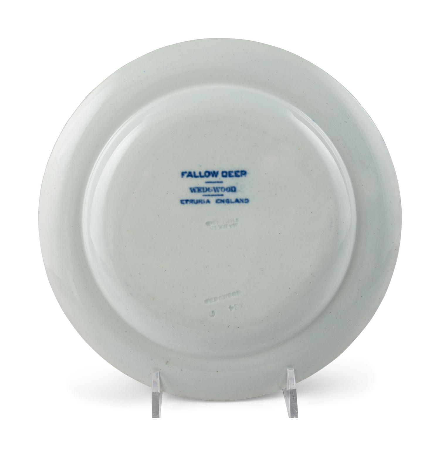 A Group of Blue and White Staffordshire Tableware