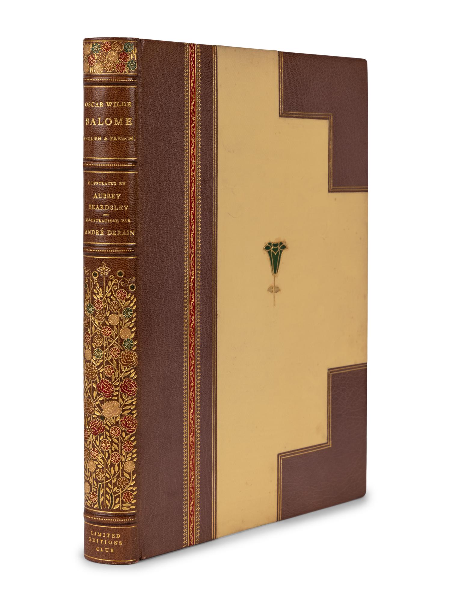 [BINDING -- LEONARD MOUNTENEY]. WILDE, Oscar (1854-1900). Salome . Aubrey Beardsley, illustrator. London: for members of the Limited Editions Club, 1938. -- WILDE. Salome . André Derain, illustrator. Paris: for members of the Limited Editions Club, 1938.