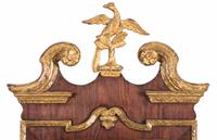A Chippendale Parcel Gilt Mahogany Looking Glass