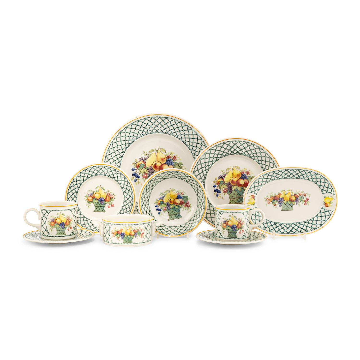 A Villeroy and Boch Porcelain Dinner Service