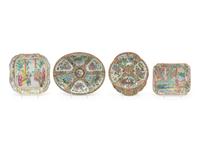 Four Chinese Export Famille Rose Porcelain Articles