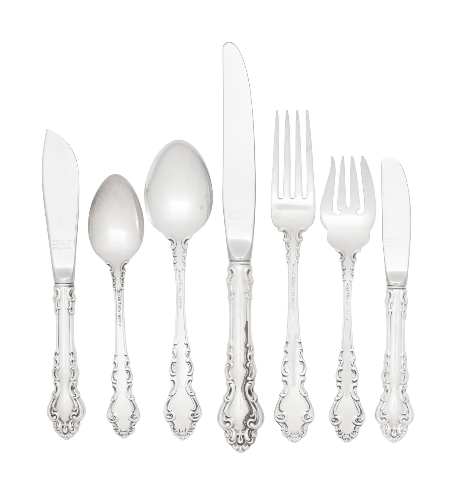 An American Silver Flatware Service