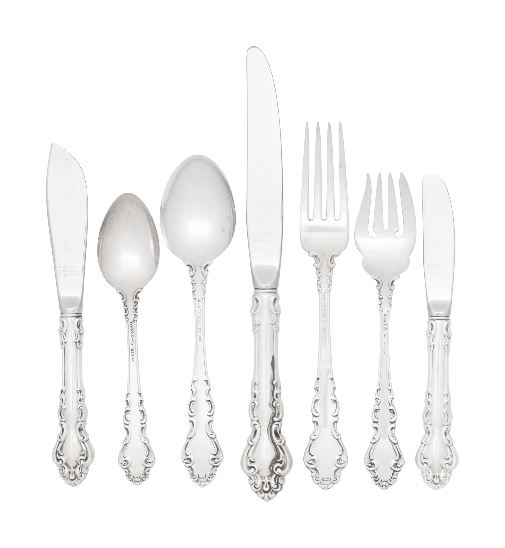 An American Silver Flatware Service