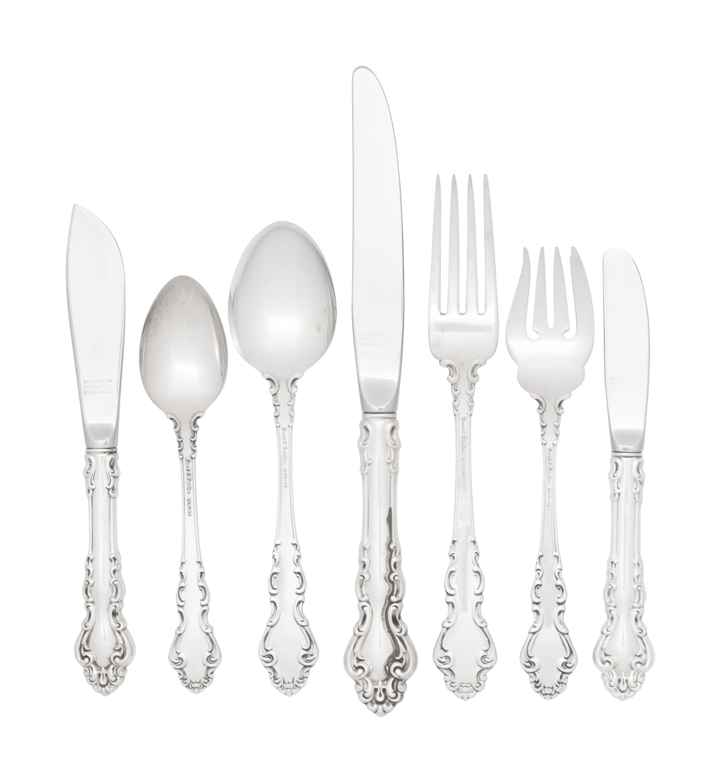 An American Silver Flatware Service