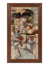 Abstract Woman with Bird