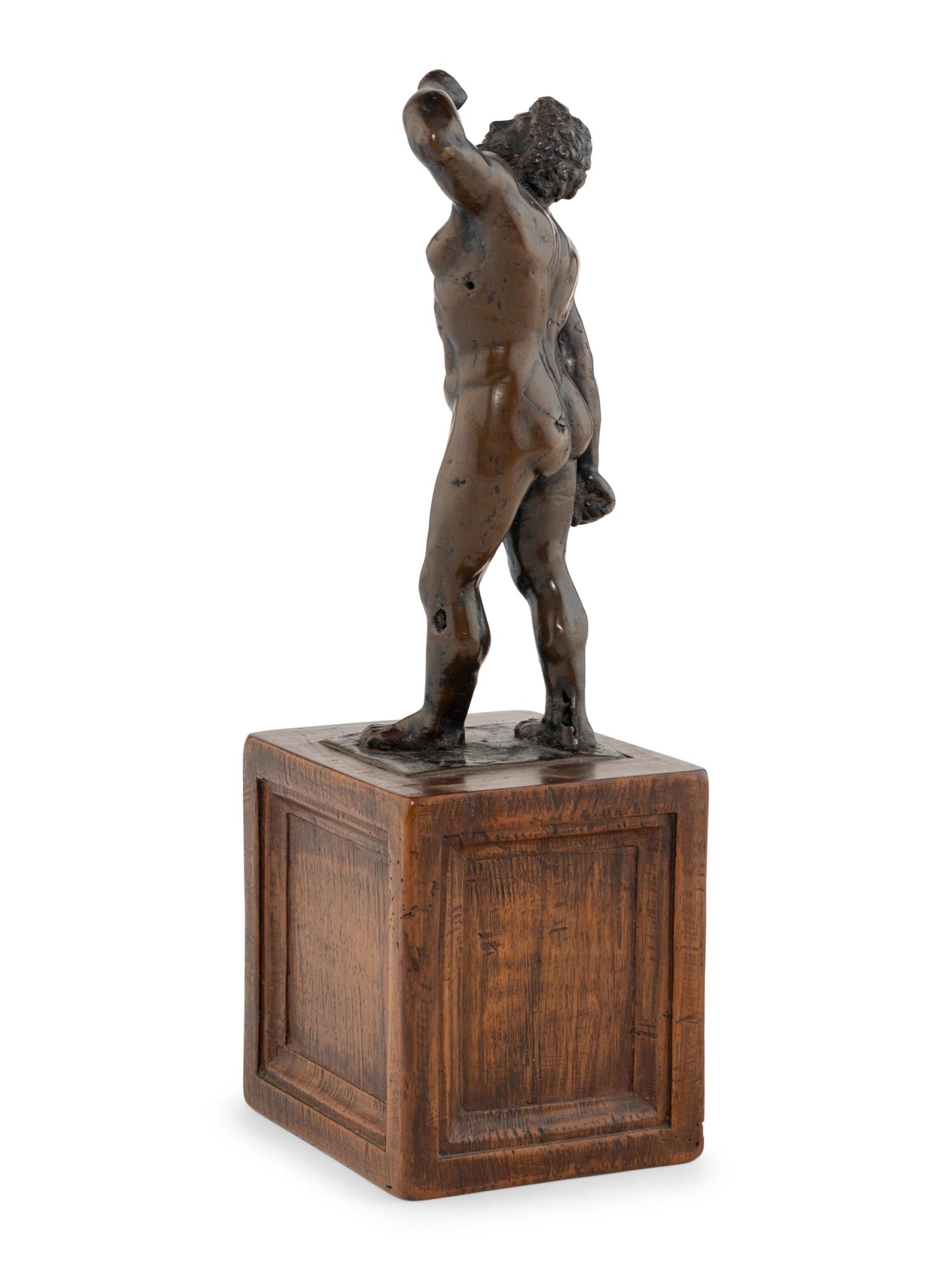 A Continental Bronze Figure of a Male Figure, Possibly Hercules