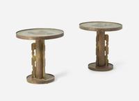 Philip and Kelvin LaVerne, Pair of "Etruscan" Occasional Tables
