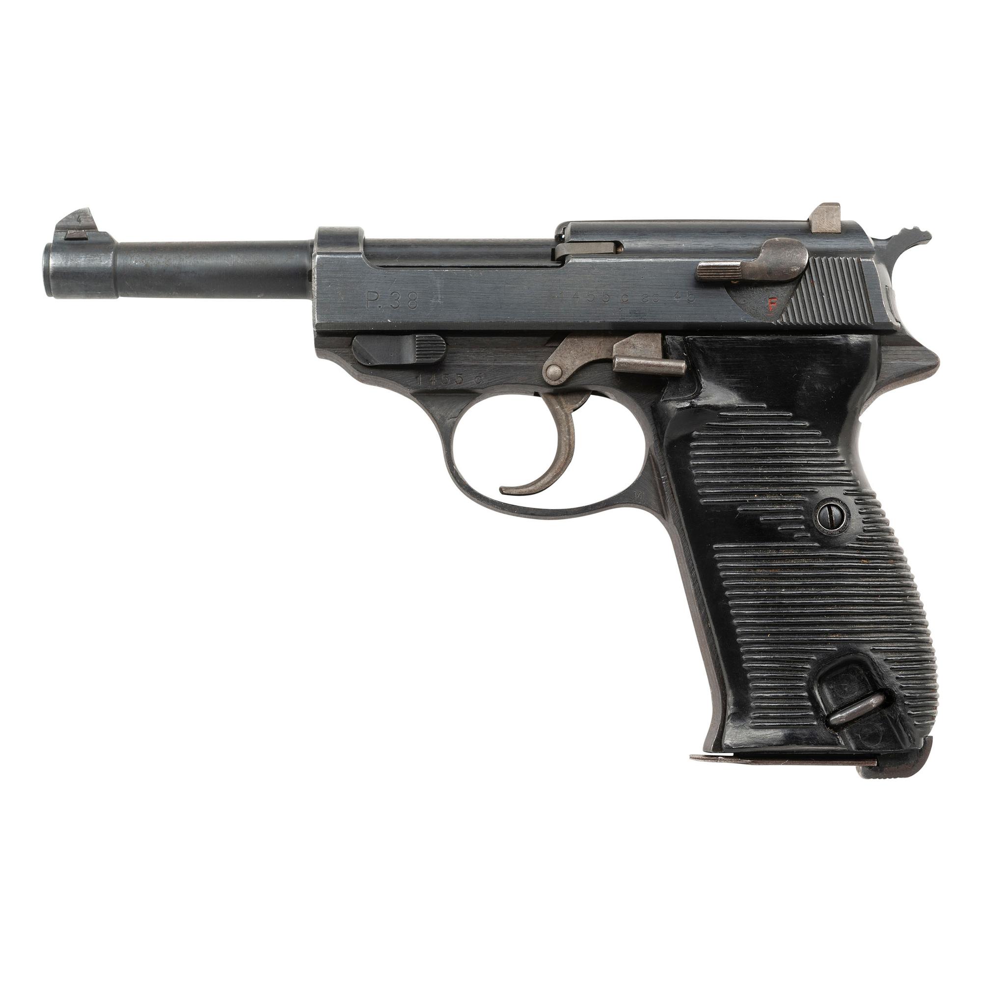 **Scarce E/140 and MI marked FN Frame C-Block ac45 Code Walther P.38 Pistol
