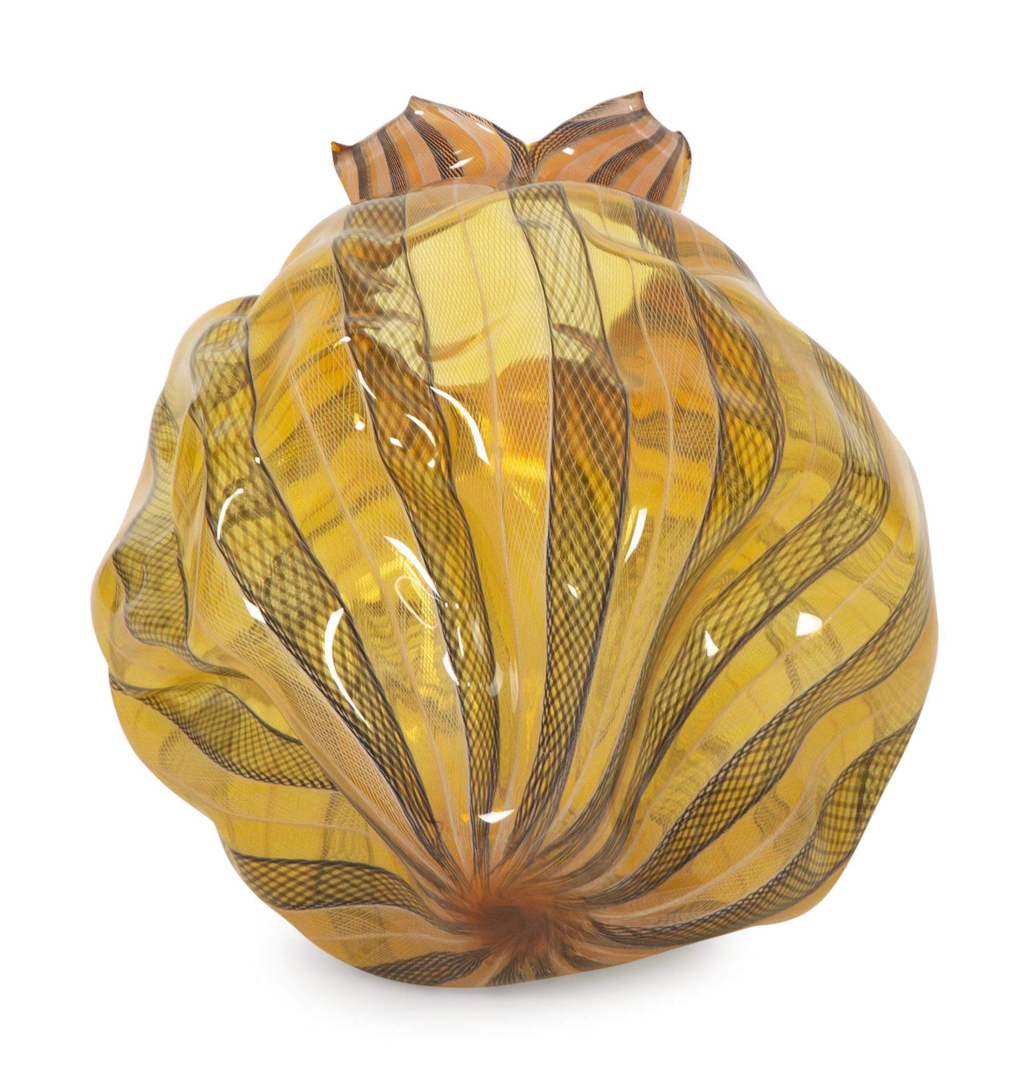 A Monumental Blown Glass Vase, in the Manner of Pilchuk School — 20th Century