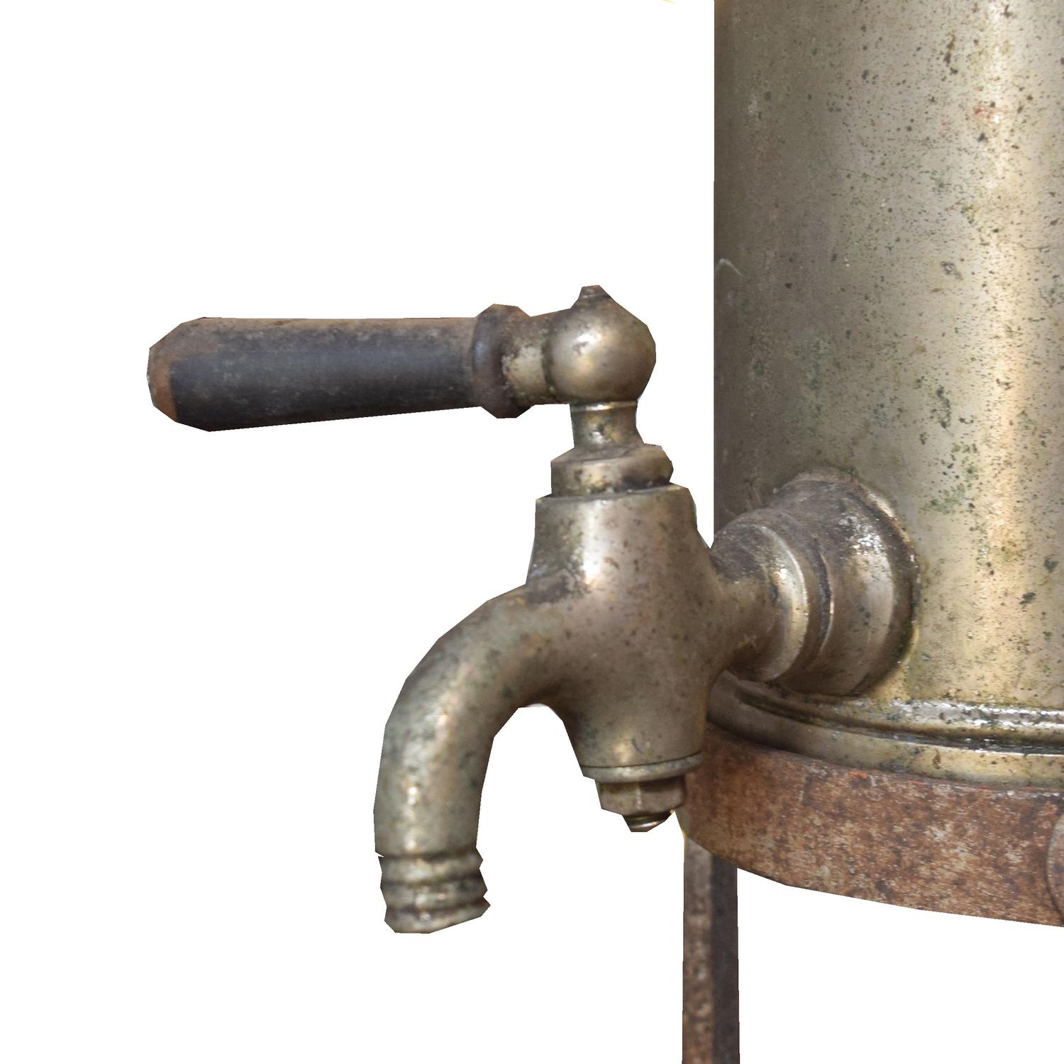 A Copper and Iron Vessel from the Lisotto Grappa Distillery 7" W x 12" D x 29" H — Italy, 20th Century