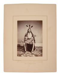 [Shindler, Antonio Zeno (1823-1899), photographer]. Photograph of Iron Black Bird, Yankton Dakota. [Washington, D.C., 1867].