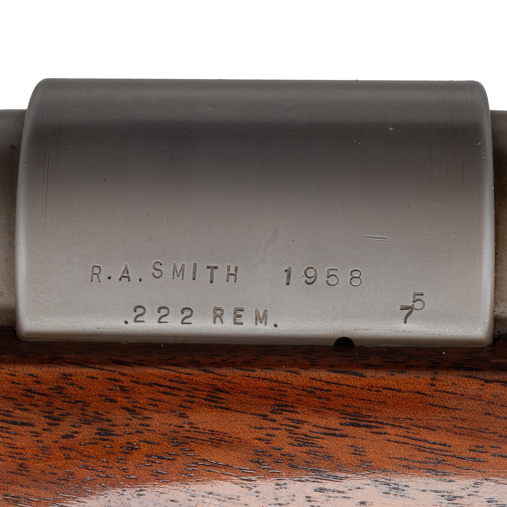*R.A. Smith .222 Remington Heavy Bench Rifle with Unertl 20x Scope, Customized by John Oberlies