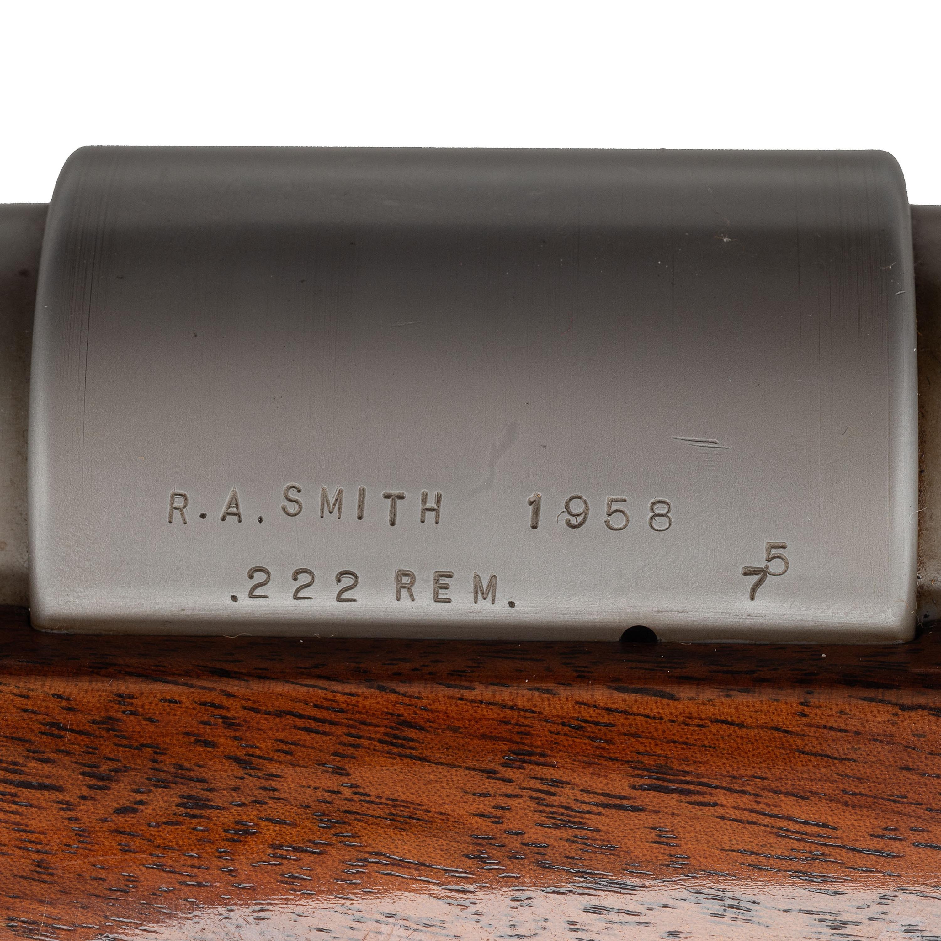 *R.A. Smith .222 Remington Heavy Bench Rifle with Unertl 20x Scope, Customized by John Oberlies