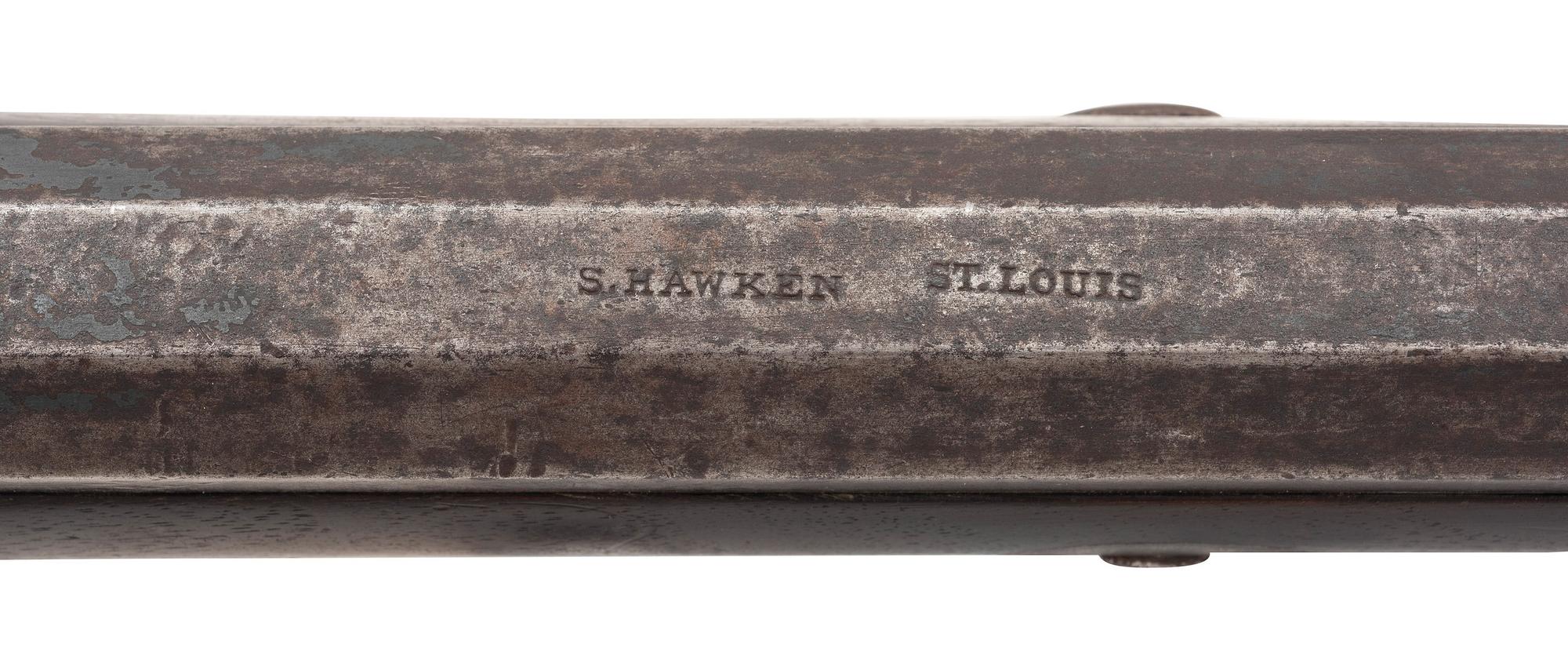 Restored Percussion Plains Rifle by Samuel Hawken