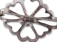 Navajo Sandcast Silver Pins / Brooches