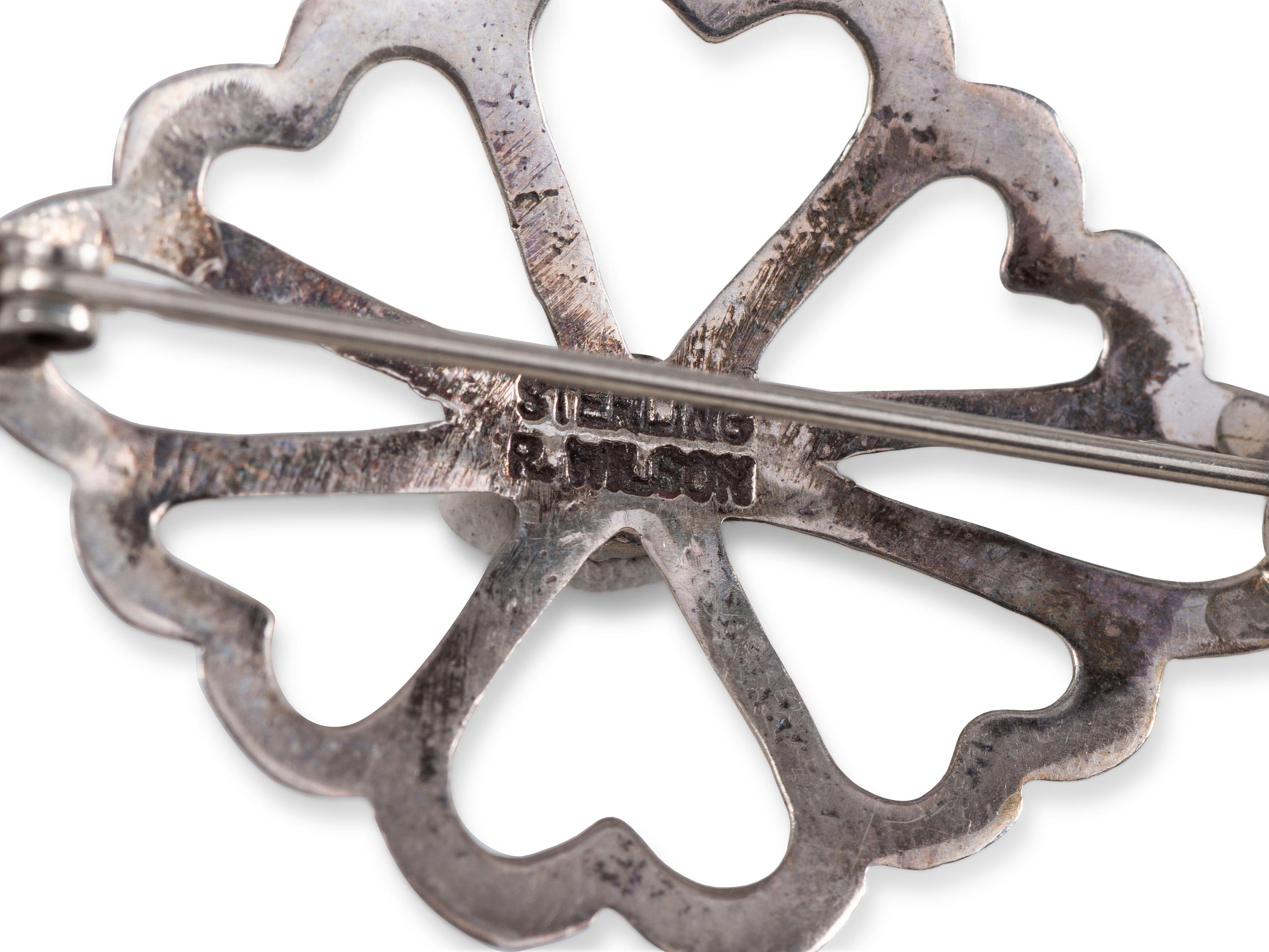 Navajo Sandcast Silver Pins / Brooches