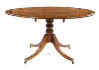 A George III Mahogany Breakfast Table Height 29 x width 54 x depth 43 inches. — 19TH CENTURY