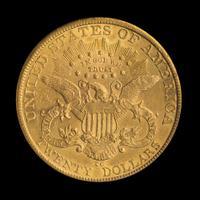 A United States 1883-CC Liberty Head $20 Gold Coin