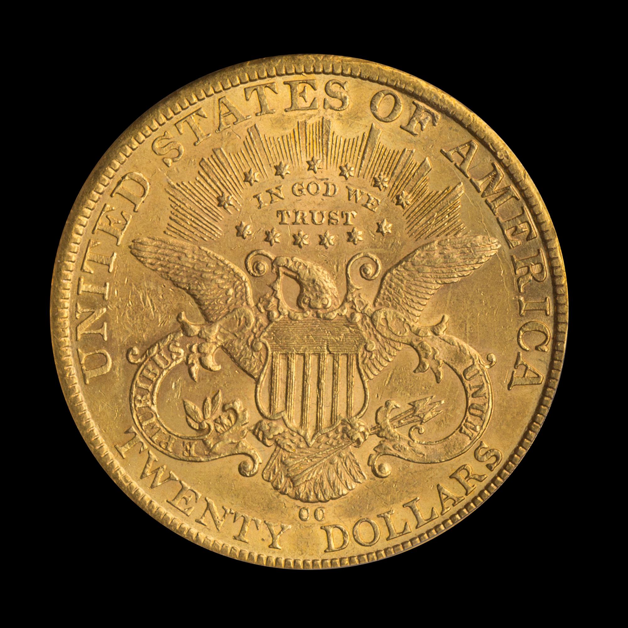 A United States 1883-CC Liberty Head $20 Gold Coin
