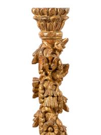 A Pair of Italian Giltwood Columns