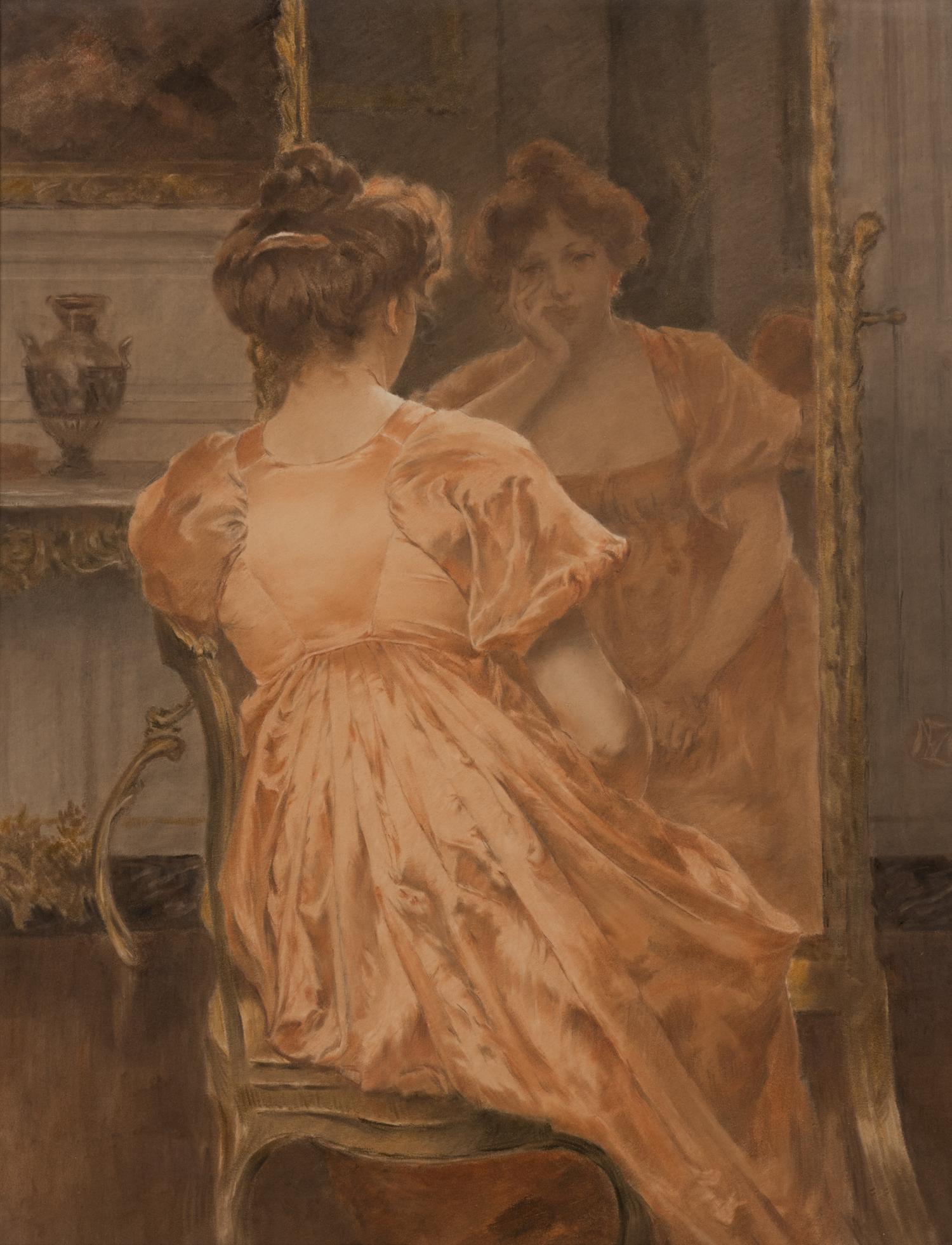 Lady Before a Mirror (Contemplation)