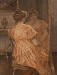 Lady Before a Mirror (Contemplation)
