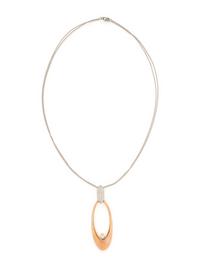 BICOLOR GOLD AND DIAMOND PENDANT/NECKLACE
