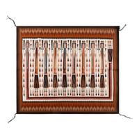 Etta Peacock, Master Weaver (Diné, 20th century) — Navajo Yei Weaving [Rug]