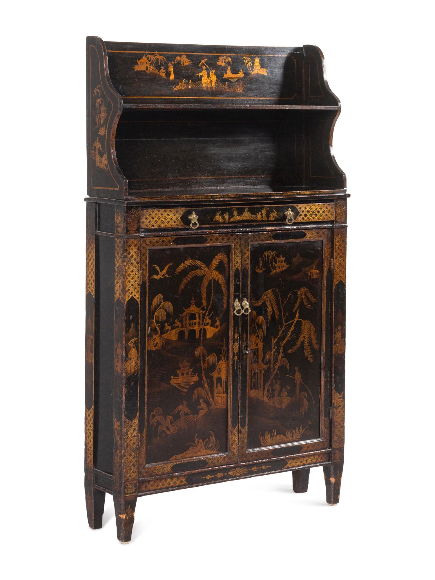 A Regency Chinoiserie Decorated Chiffonier
